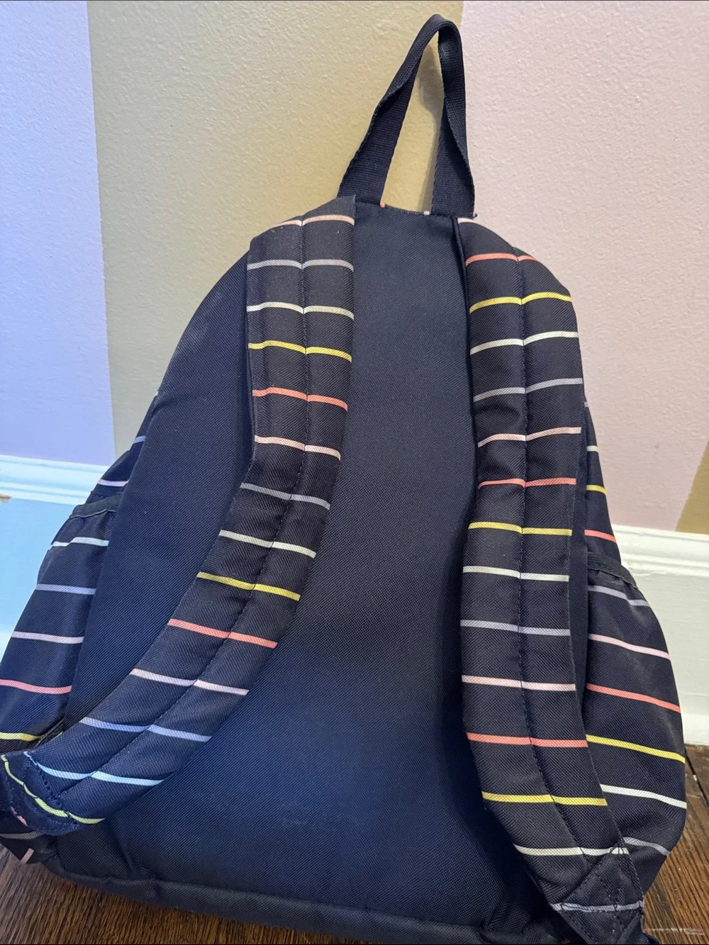 Gap Kids Glitter Star Backpack with Colorful Stripes